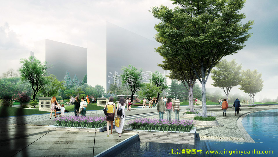北京五環(huán)清馨園林工程案例:紹興新城區(qū)工程案例展示